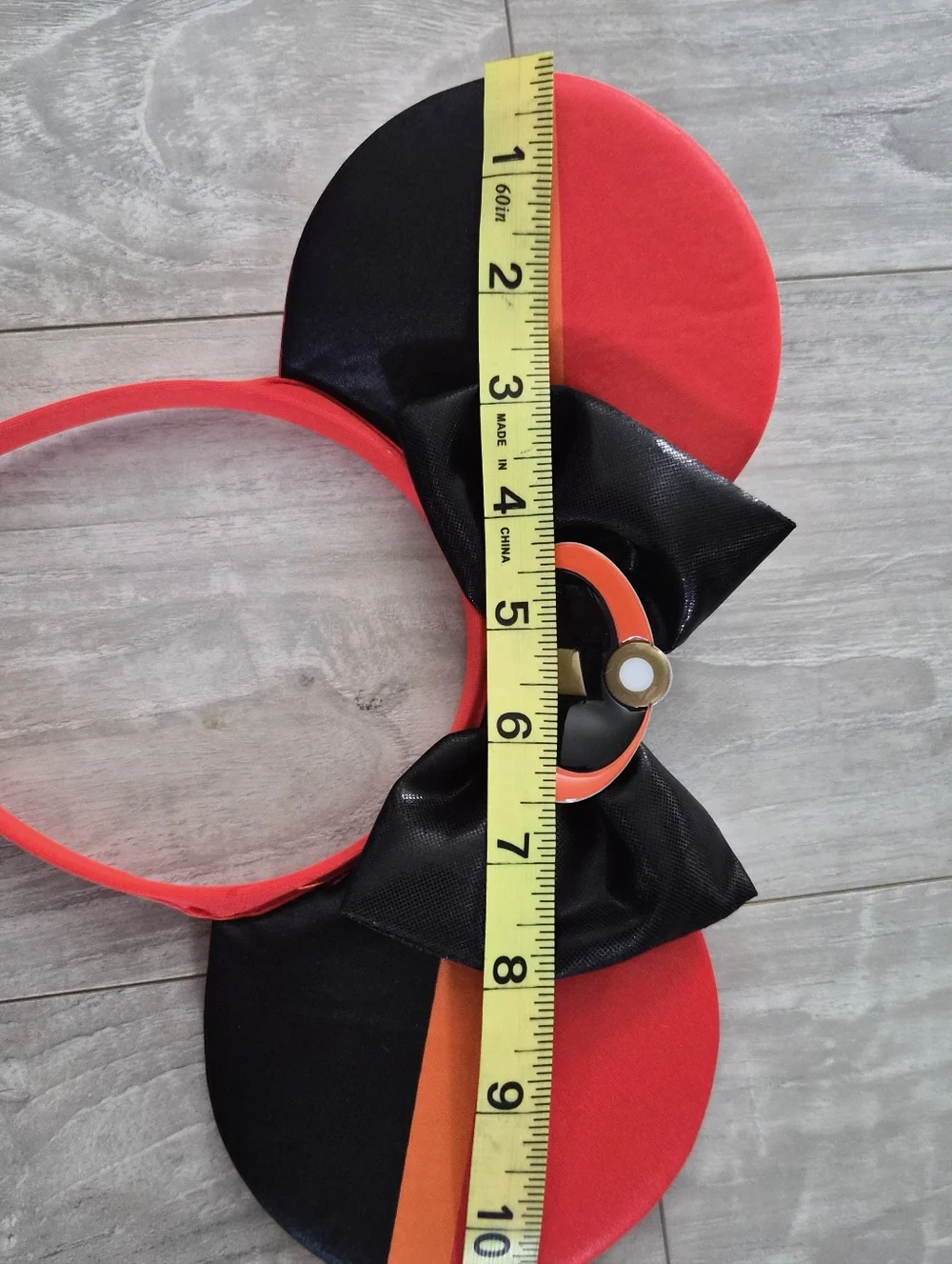 Incredibles Disney Ears Red and Black Superhero Mouse Ear Headband - Picture 6 of 6
